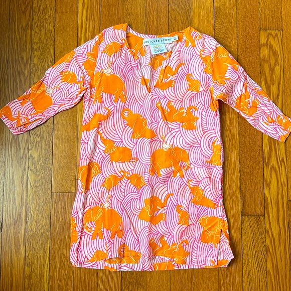 Adorable Gretchen Scott Beach Cover-Up Tunic-Size 4/6 - Picture 1 of 5